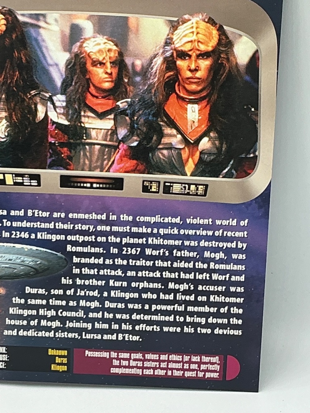 Star Trek Autographed Gwynyth Walsh Signed Fact File Page BEtor Duras Sisters - Picture 5 of 10